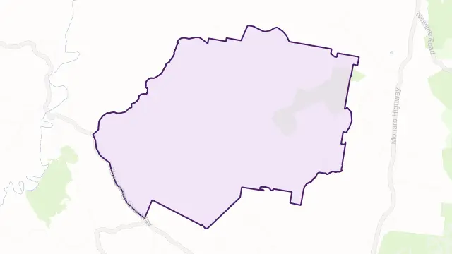 Mount Cooper Area Boundary Map
