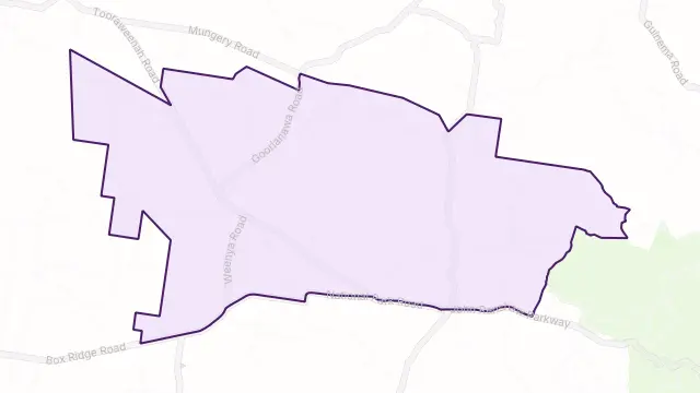Mount Tenandra Area Boundary Map