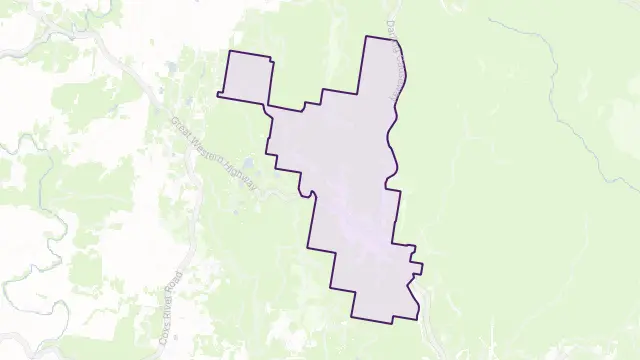 Mount Victoria Area Boundary Map