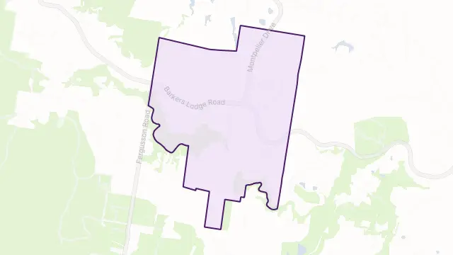 Mowbray Park Area Boundary Map