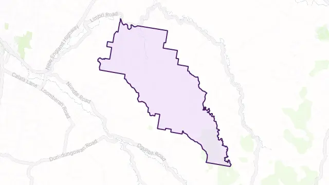 Mulla Creek Area Boundary Map