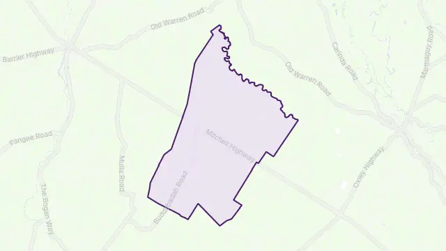 Mullengudgery Area Boundary Map