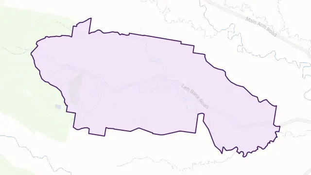 Mullumbimby Creek Area Boundary Map
