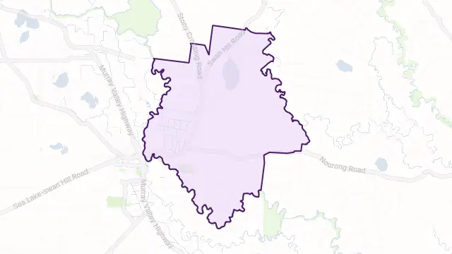 Murray Downs Area Boundary Map