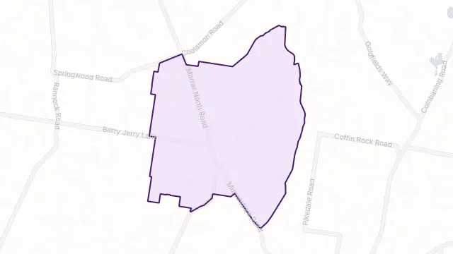 Murrulebale Area Boundary Map