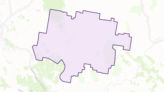Muscle Creek Area Boundary Map
