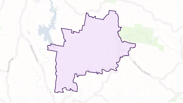 Namoi River Area Boundary Map