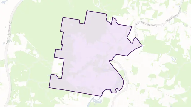 Narara Area Boundary Map
