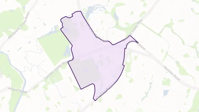 Narellan Area Boundary Map