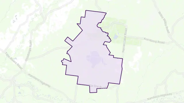 Narran Lake Area Boundary Map