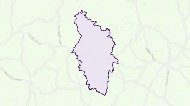 Narrawa Area Boundary Map