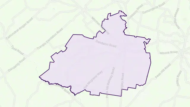 Narromine Area Boundary Map