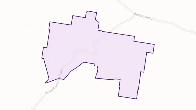 Naughtons Gap Area Boundary Map