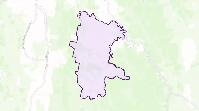 Neringla Area Boundary Map