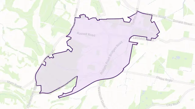 New Lambton Area Boundary Map