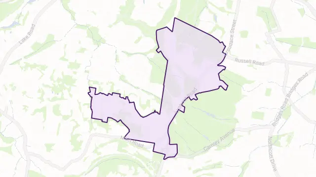 New Lambton Heights Area Boundary Map