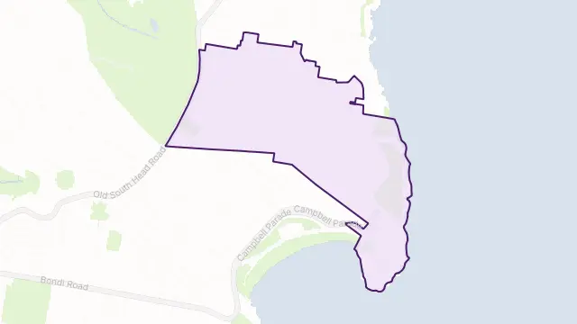 North Bondi Area Boundary Map