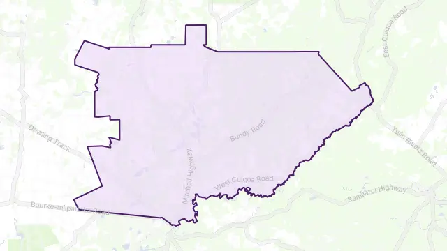 North Bourke Area Boundary Map