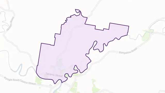 North Lismore Area Boundary Map