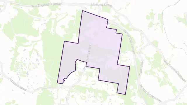 North Rothbury Area Boundary Map