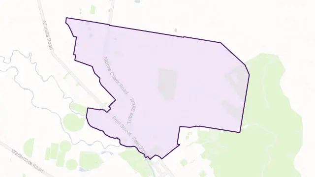 North Tamworth Area Boundary Map