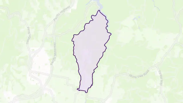 North Turramurra Area Boundary Map