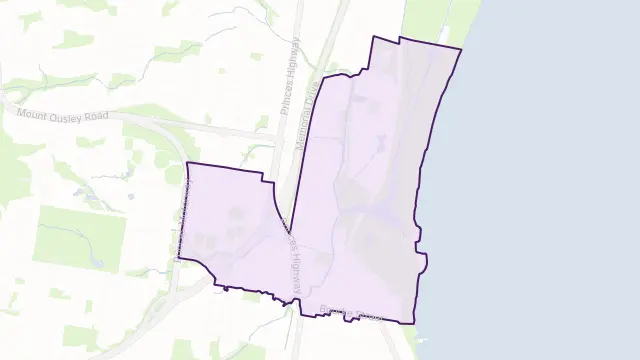 North Wollongong Area Boundary Map