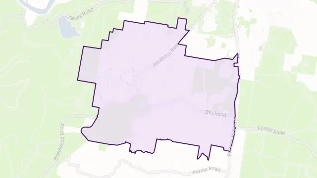 Nowra Hill Area Boundary Map