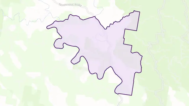 Number One Area Boundary Map