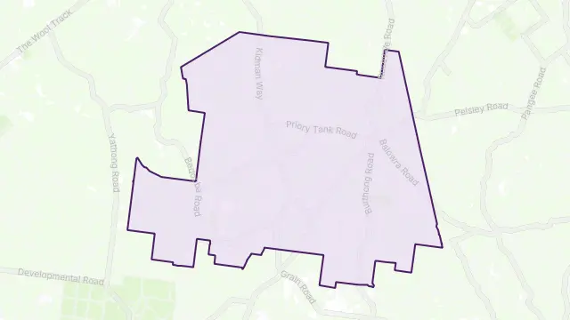 Nymagee Area Boundary Map