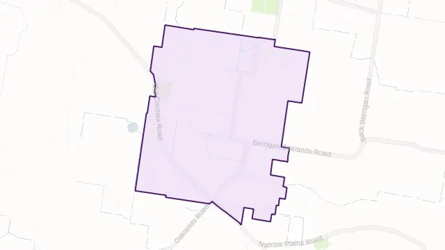 Nyora Area Boundary Map