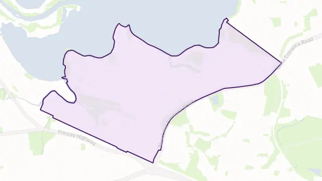 Oak Flats Area Boundary Map
