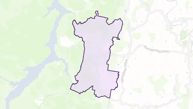 Oakdale Area Boundary Map