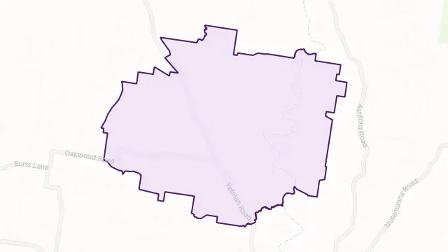 Oakwood Area Boundary Map