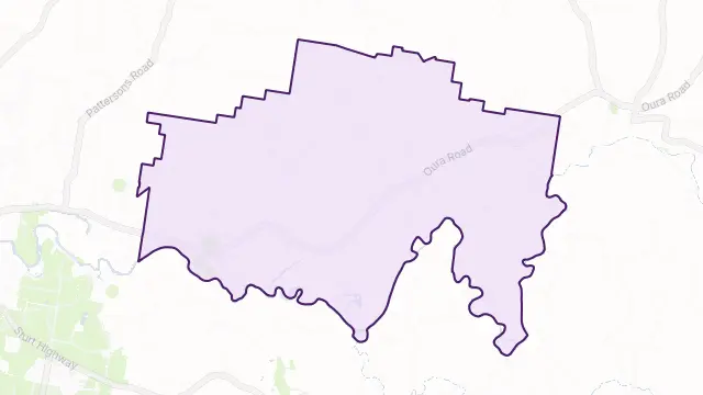 Oura Area Boundary Map