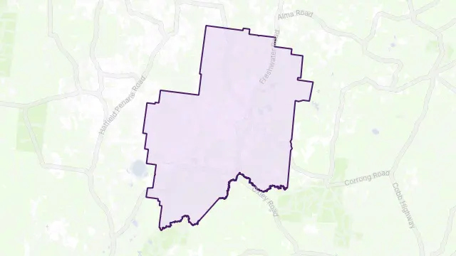 Oxley Area Boundary Map