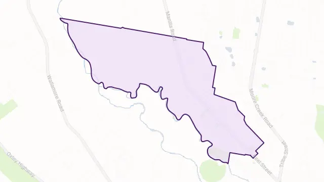 Oxley Vale Area Boundary Map