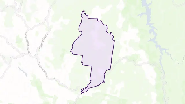 Paddys River Area Boundary Map