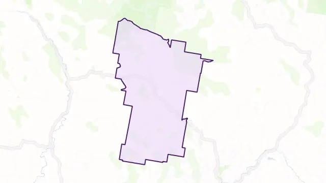 Pages Creek Area Boundary Map