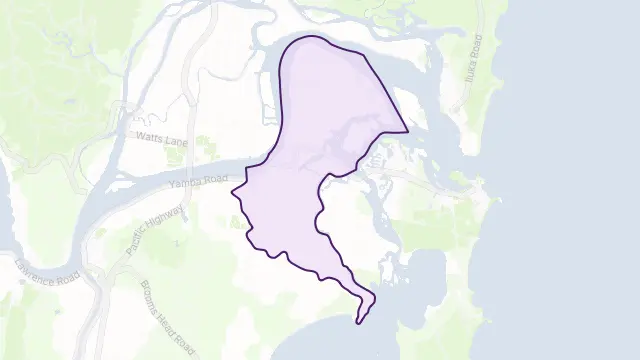 Palmers Island Area Boundary Map