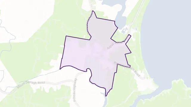 Pambula Area Boundary Map