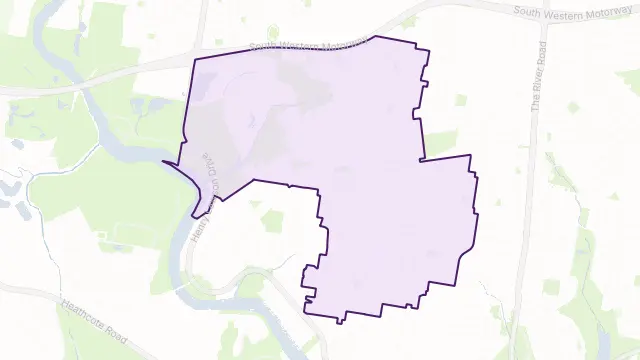 Panania Area Boundary Map