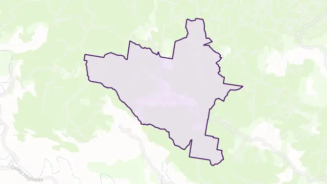 Pappinbarra Area Boundary Map
