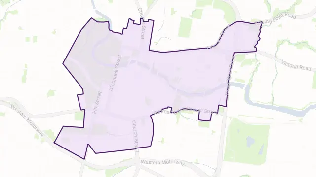 Parramatta Area Boundary Map