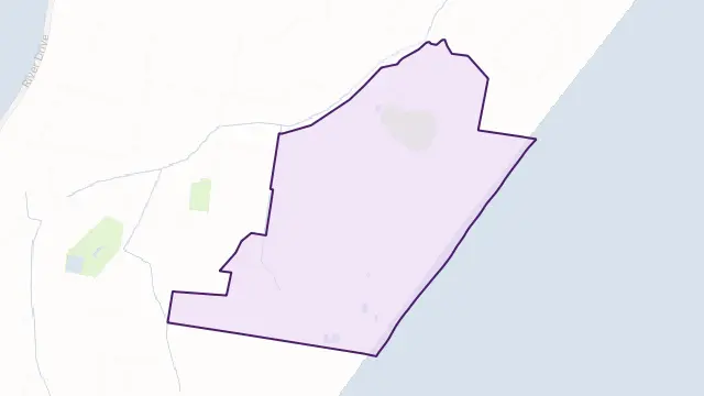 Patchs Beach Area Boundary Map