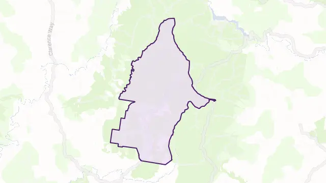 Peacock Creek Area Boundary Map