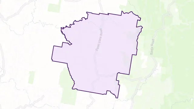 Peak View Area Boundary Map