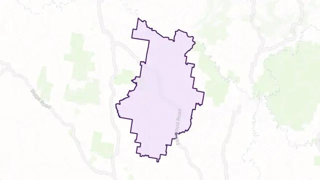 Peelwood Area Boundary Map
