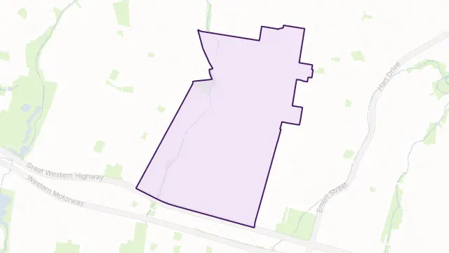 Pendle Hill Area Boundary Map