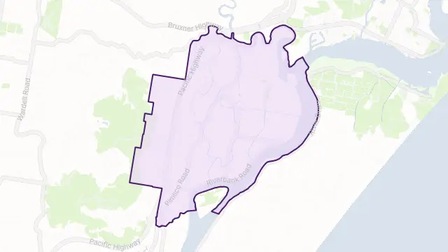 Pimlico Area Boundary Map